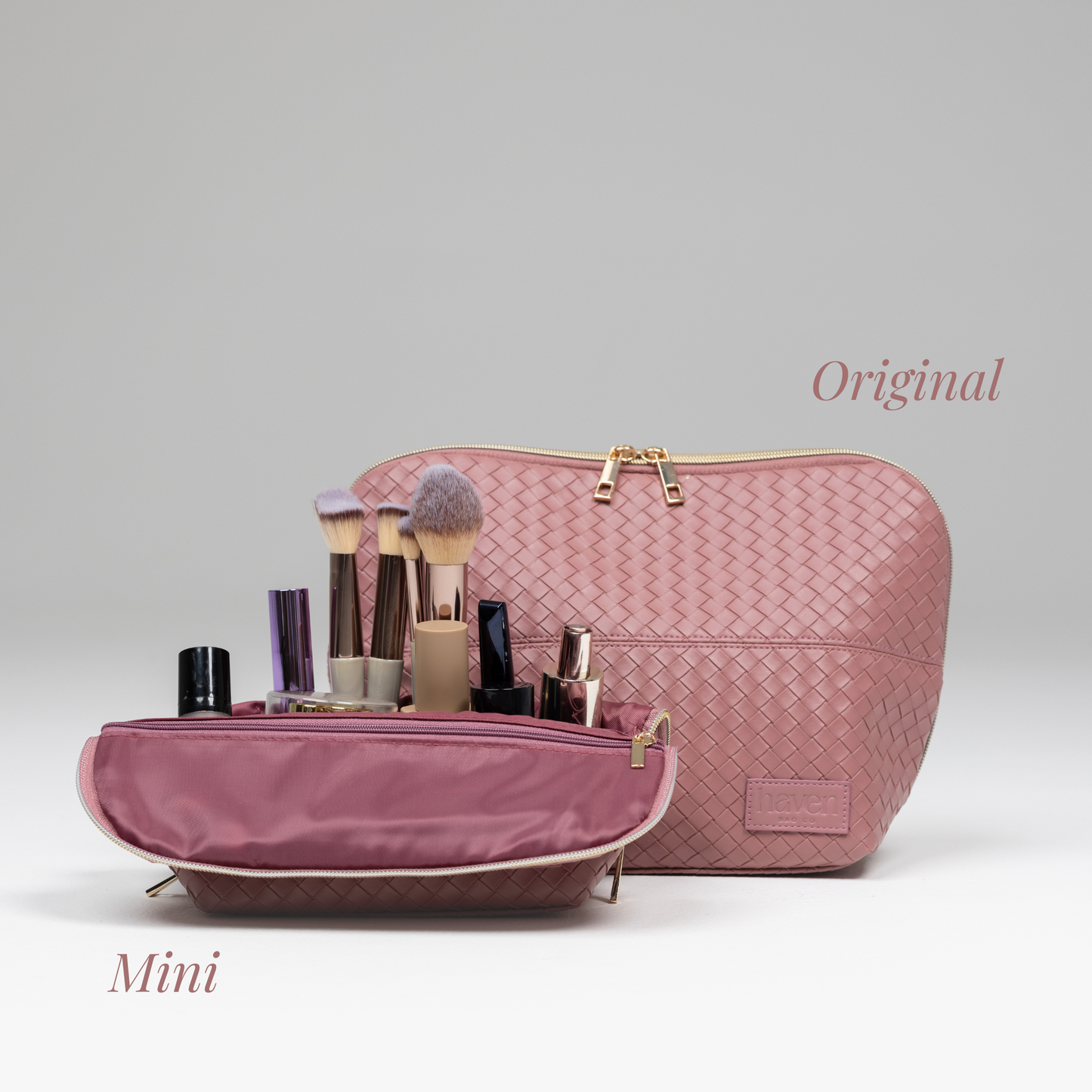 The Mini Beauty Bag in Berry