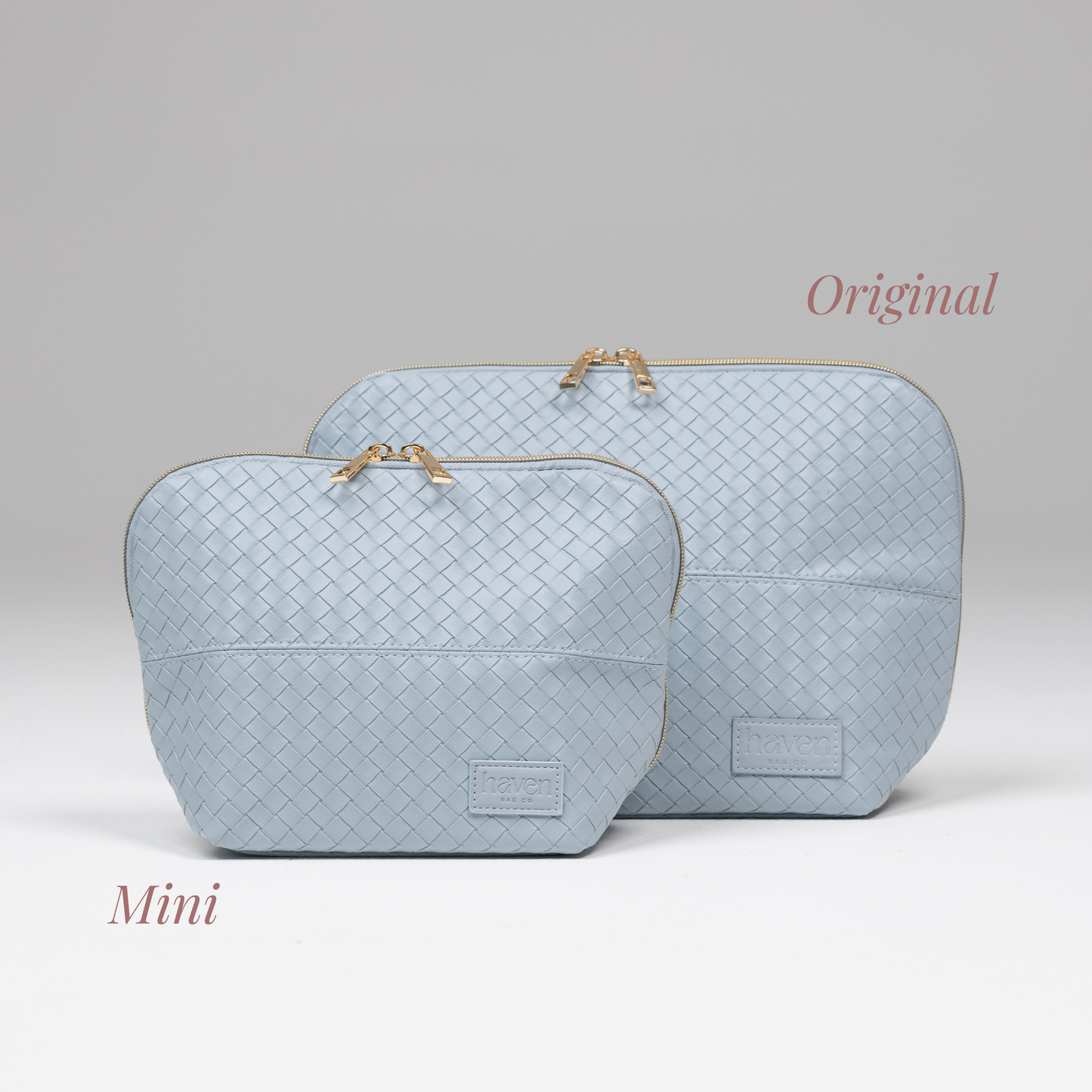 The Mini Beauty Bag in Sky Blue
