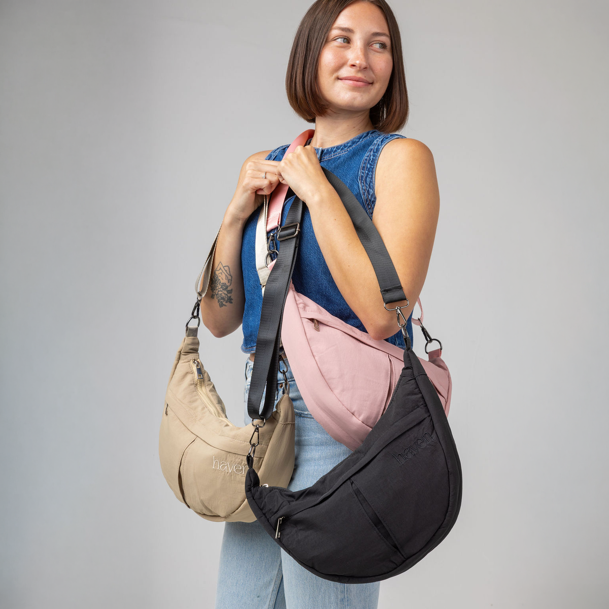The Cross Body Bag in Midnight