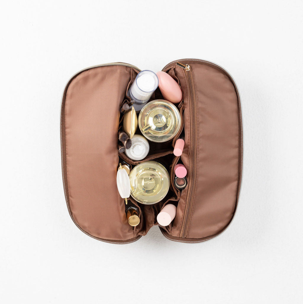 The Mini Beauty Bag in Mocha
