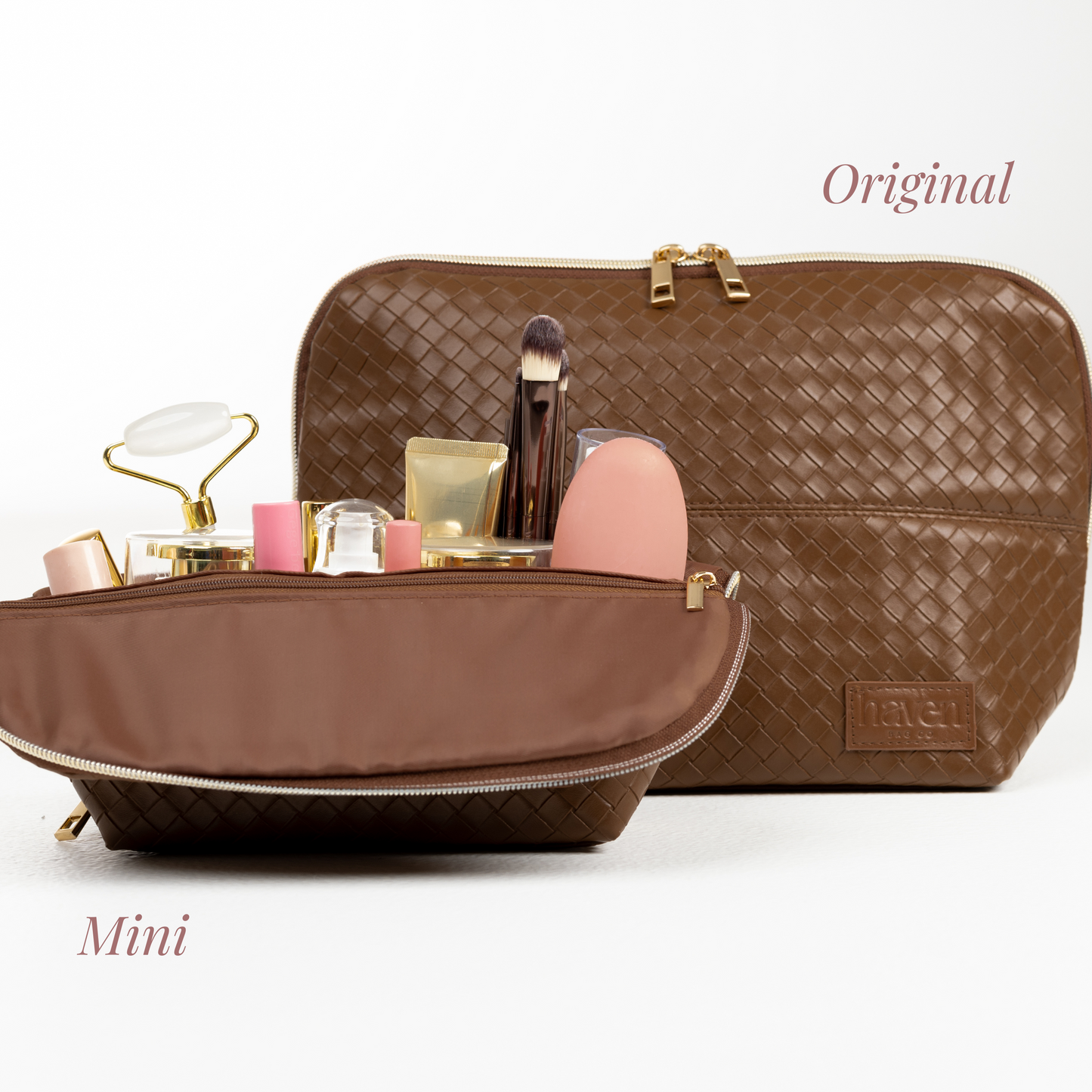 The Mini Beauty Bag in Mocha