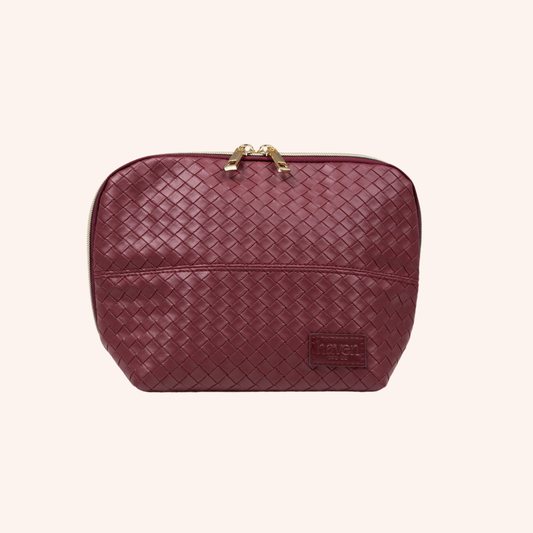The Mini Beauty Bag in Plum