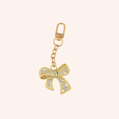 Crystal Bow Bag Charm