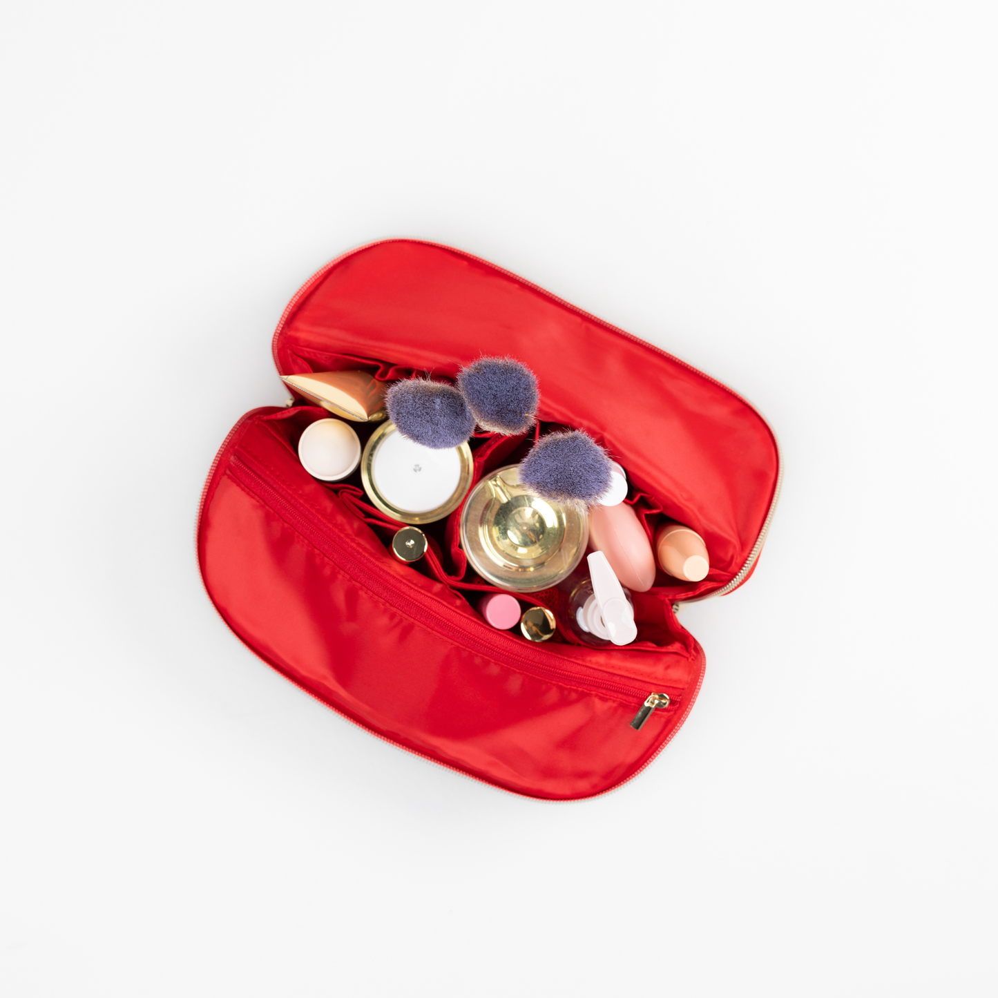 The Mini Beauty Bag in Ruby