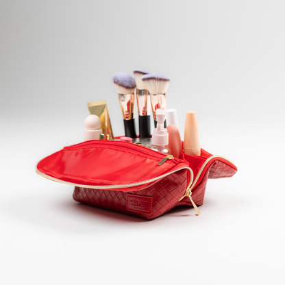 The Mini Beauty Bag in Ruby