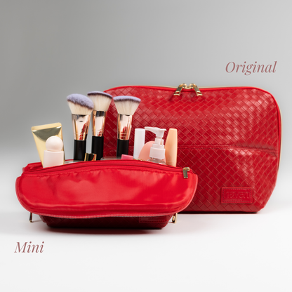 The Mini Beauty Bag in Ruby