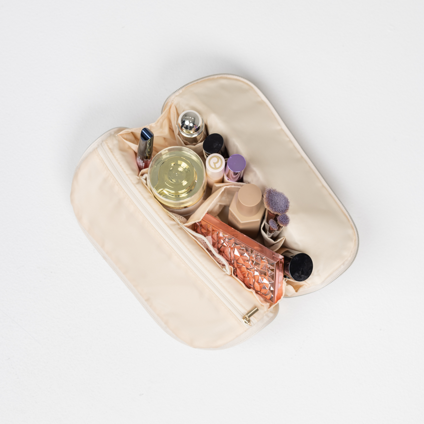 The Mini Beauty Bag in Ivory