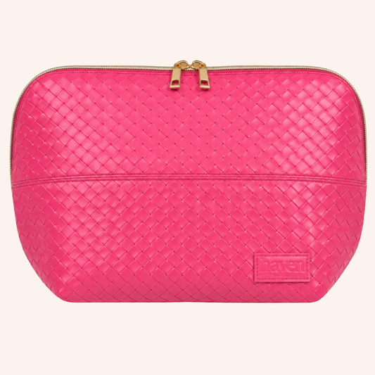 The Beauty Bag in Bright Pink