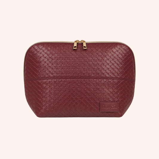 The Mini Beauty Bag in Plum