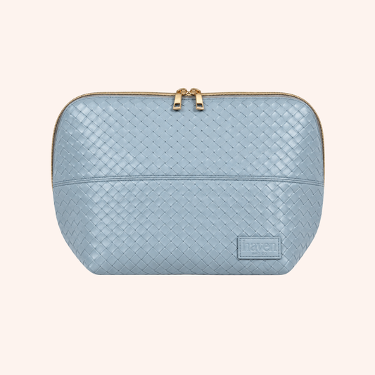 The Mini Beauty Bag in Sky Blue