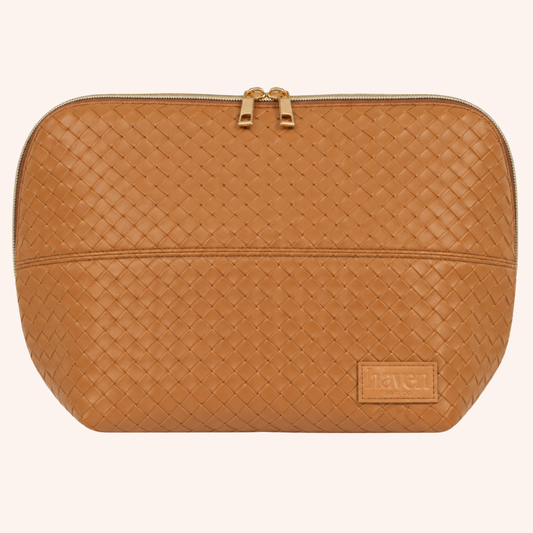 The Beauty Bag in Caramel
