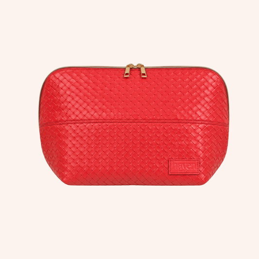 The Mini Beauty Bag in Ruby