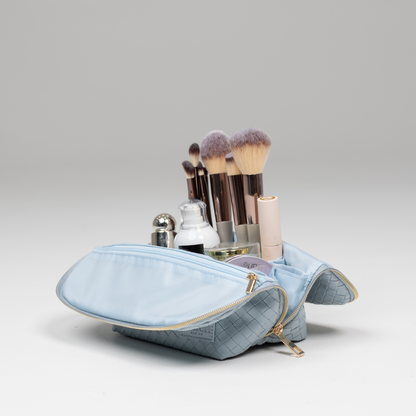 The Mini Beauty Bag in Sky Blue