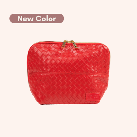 The Mini Beauty Bag in Ruby