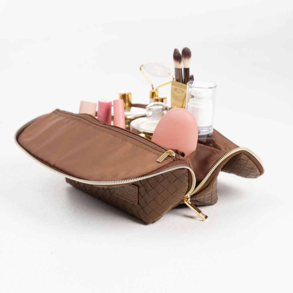The Mini Beauty Bag in Mocha