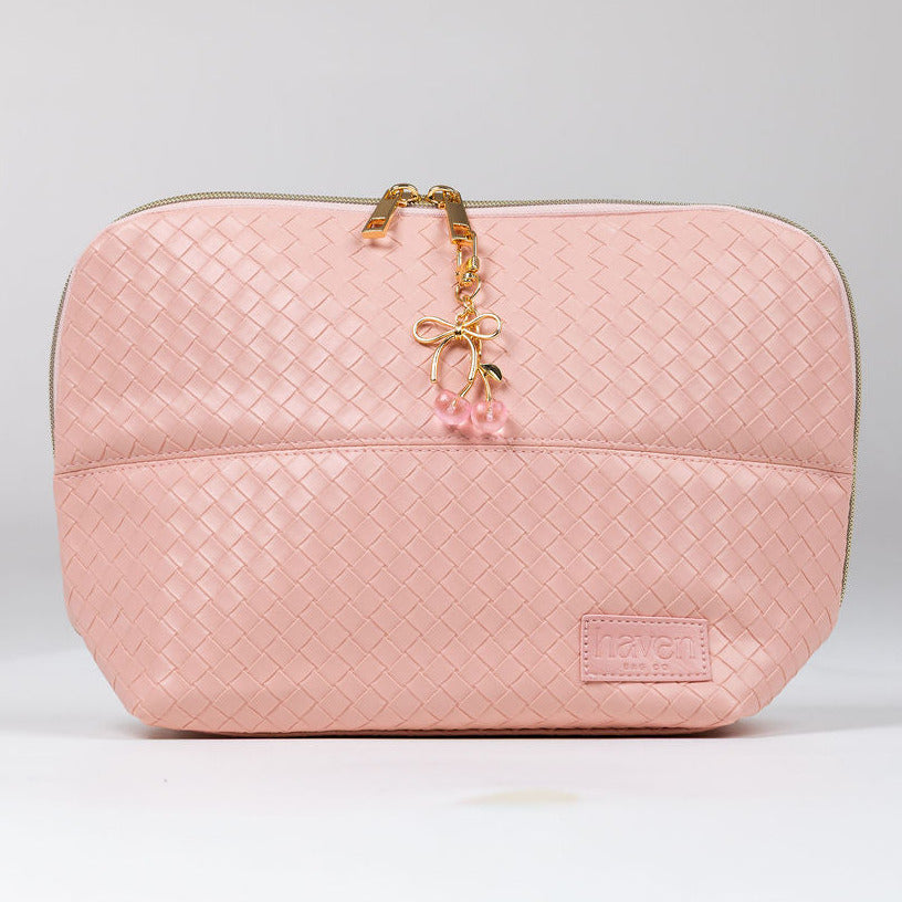 Pink Cherry Bag Charm