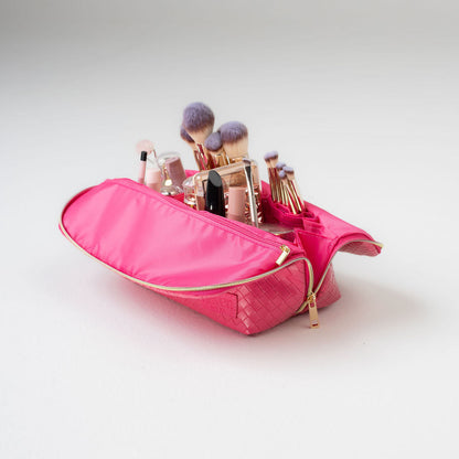 The Beauty Bag in Bright Pink