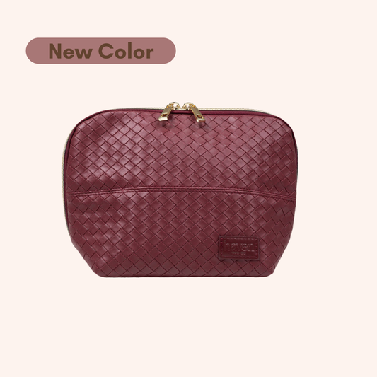 The Mini Beauty Bag in Plum